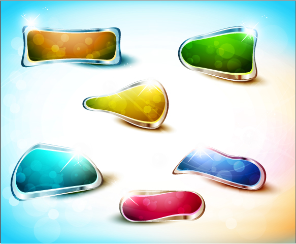 free vector Colorful buttons vector dream